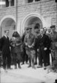 The Emir at the Cairo Conference with T. E. Lawrence, Sir Herbert Samuel, H.B.M. high commissioner, Air Marshal Sir Geoffrey Salmond and Sir Wyndham Deedes, March 1921