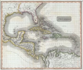1814 Thomson Map of the West Indies ^ Central America - Geographicus - WestIndies-t-1814.jpg