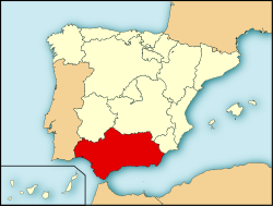 خريطة الأندلس Andalucía