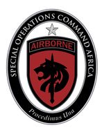 قيادة العمليات الخاصة في أفريقيا: United States Army Element Shoulder Sleeve Insignia and Combat Service Identification Badge